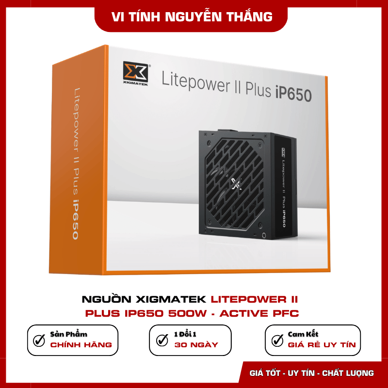 Lắp nguồn Xigmatek Litepower II Plus iP650 cho PC