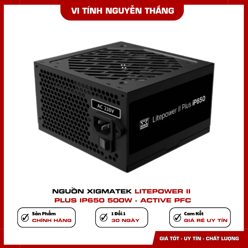 Xigmatek Litepower II Plus iP650 trang bị Active PFC
