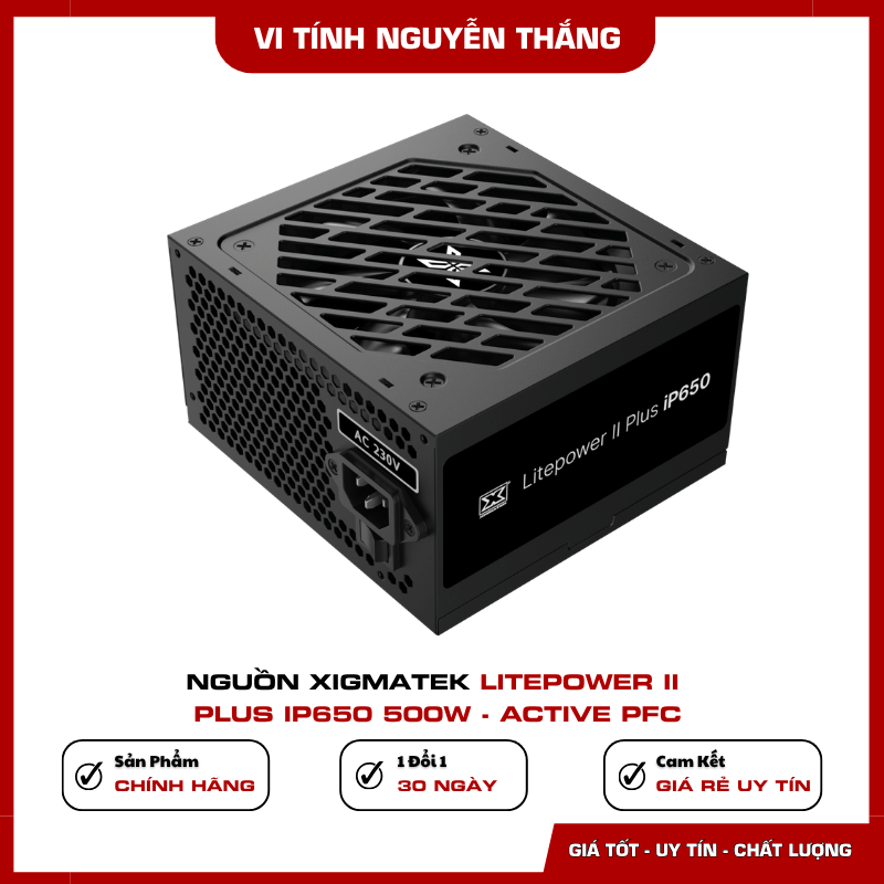 Nguồn Xigmatek Litepower II Plus iP650 500W Active PFC Nguồn Xigmatek Litepower II Plus iP650 500W