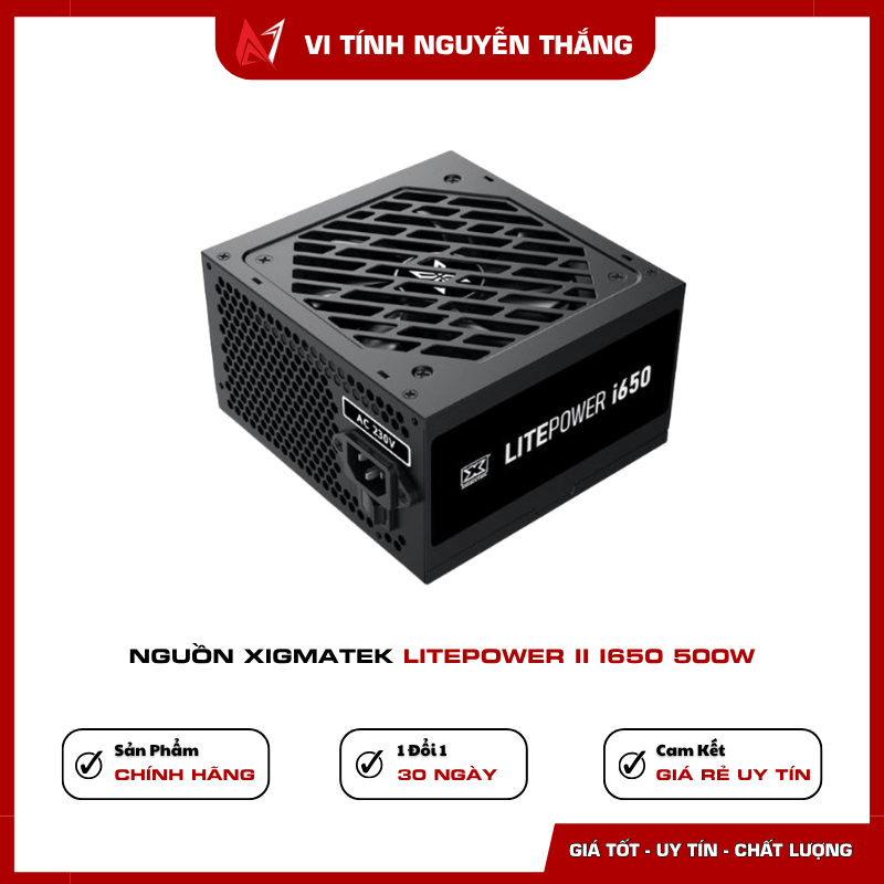 PSU Xigmatek Litepower II i650 hiệu suất 80 phần trăm