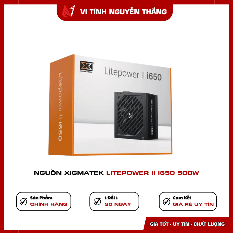 Xigmatek Litepower II i650 500W dùng cho build PC