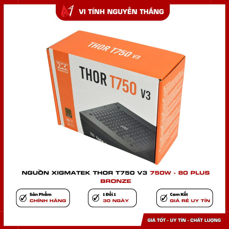 Nguồn Xigmatek Thor T750 V3 chuẩn 80 Plus Bronze