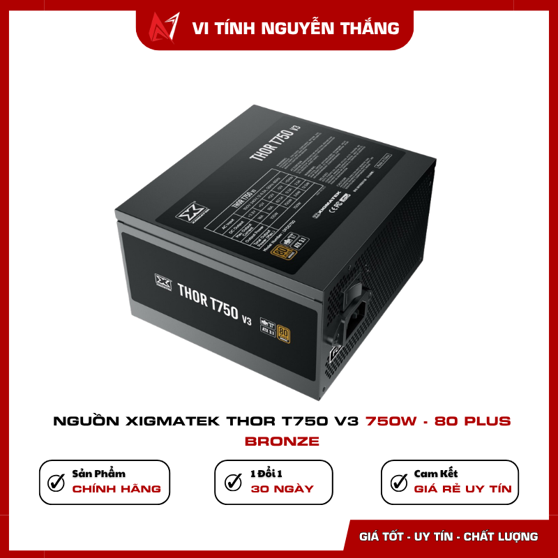Xigmatek Thor T750 V3 hỗ trợ ATX 3.1 và PCIe 5.1