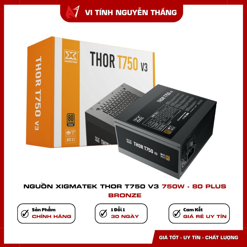 Nguồn Xigmatek Thor T750 V3 750W công suất ổn định