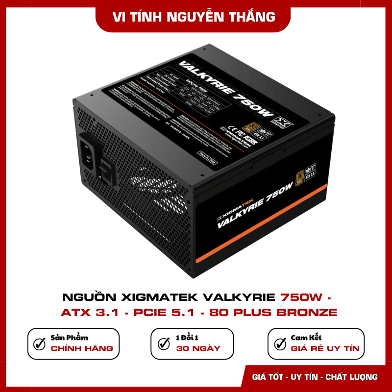 Nguồn Xigmatek Valkyrie 750W công suất 750W Nguồn Xigmatek Valkyrie 750W công suất 750W