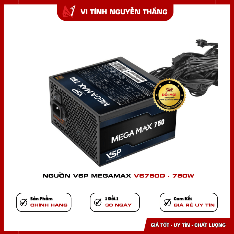 Nguồn VSP VS750D có Active PFC và DC to DC