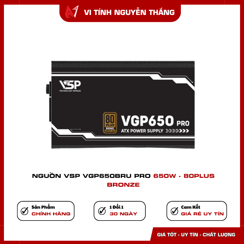 Nguồn PC VSP VGP650BRU PRO quạt 120mm