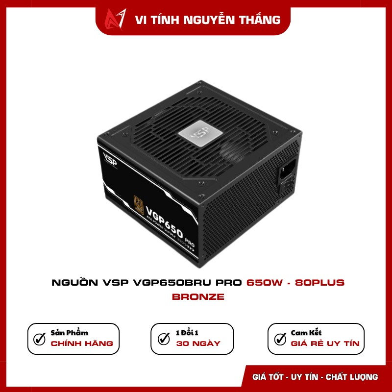 Nguồn VSP VGP650BRU PRO cho PC gaming tầm trung