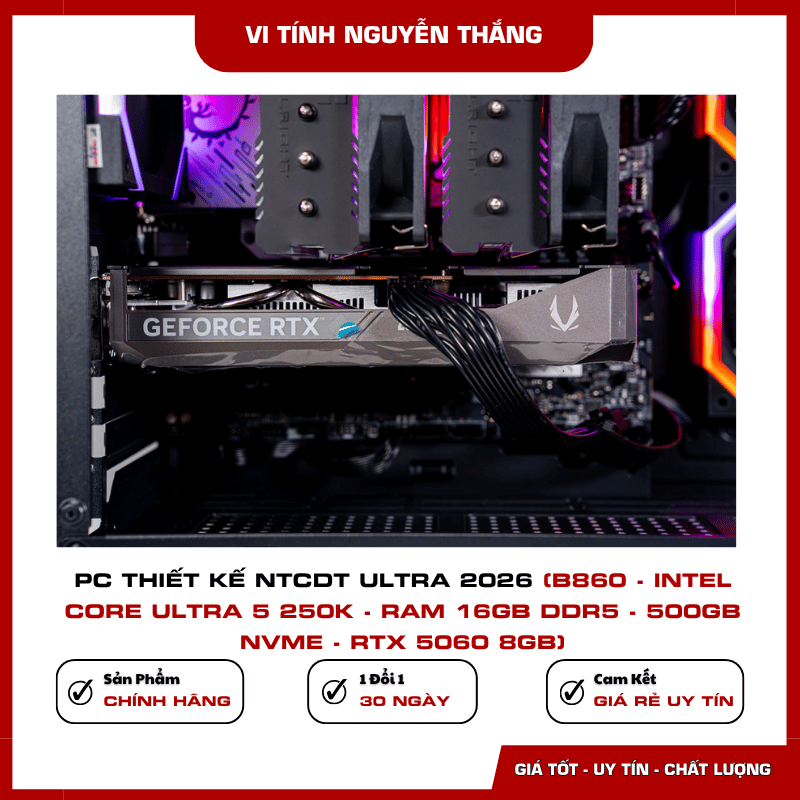 RAM GEIL Spear V DDR5 16GB và SSD Lexar NM610 PRO 500GB trên PC thiết kế