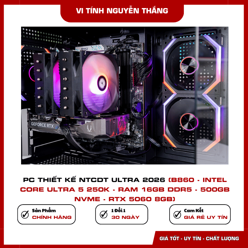 Tản nhiệt ID-COOLING A620 PRO SE và nguồn Segotep BN750W trên PC thiết kế