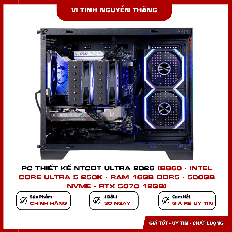 Nền tảng B860 của PC Thiết Kế NTCDT Ultra 2026