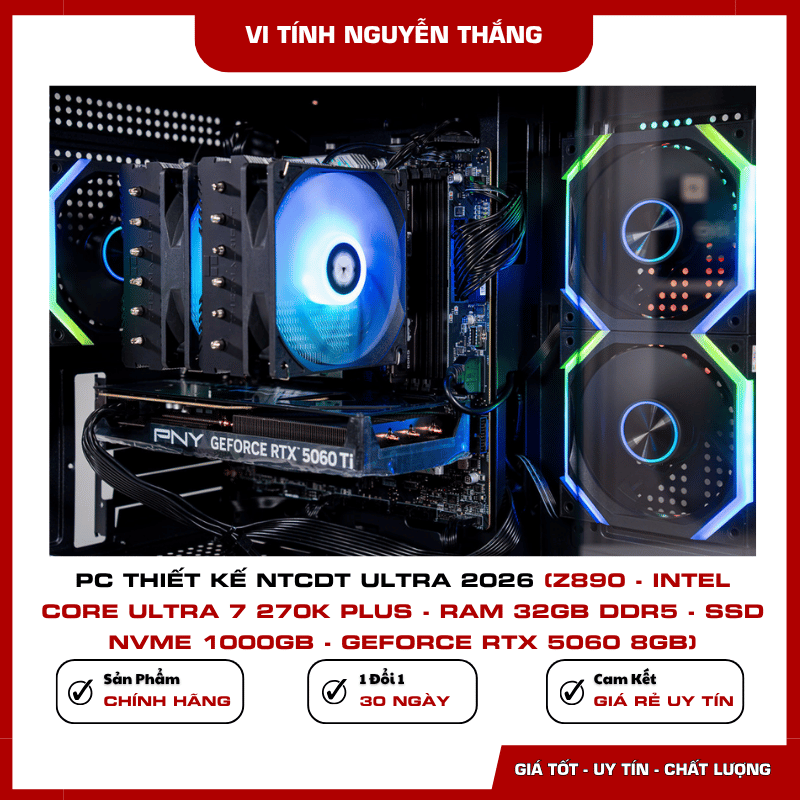 PC thiết kế NTCDT Ultra 2026 dành cho sáng tạo nội dung