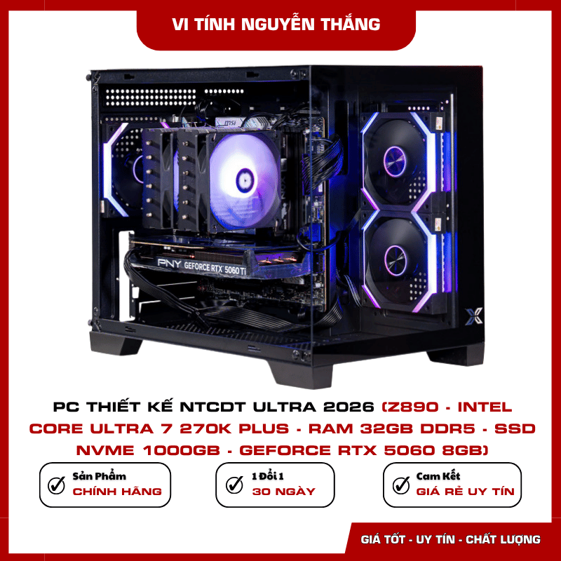 SSD NVMe 1TB trên PC thiết kế NTCDT Ultra 2026