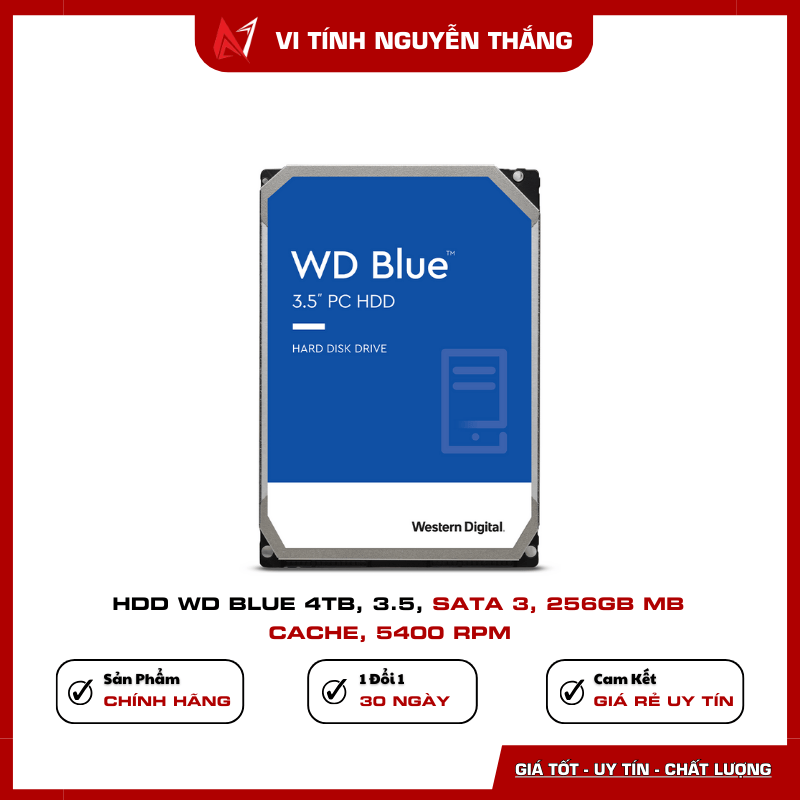 HDD WD Blue 4TB 256MB Cache