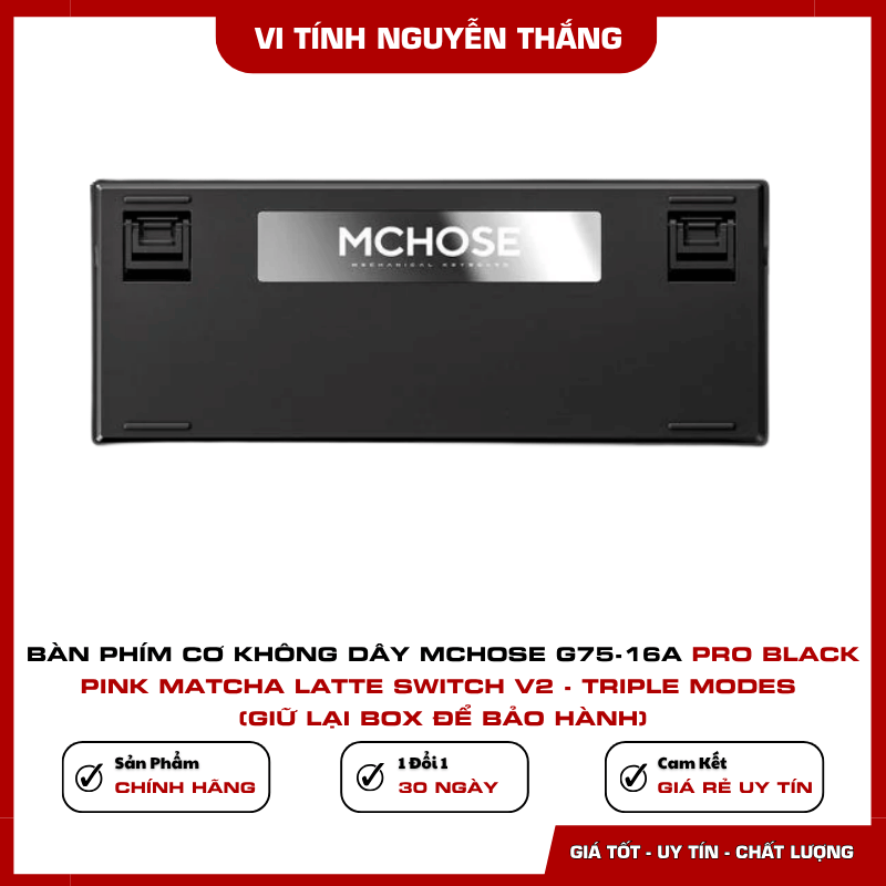 Bàn phím cơ không dây MCHOSE G75 Pro kết nối Triple Modes