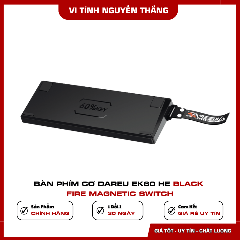 DAREU EK60 HE Black hỗ trợ Rapid Trigger độ chính xác 0,01mm