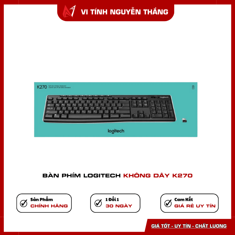 Bàn phím Logitech K270 chính hãng