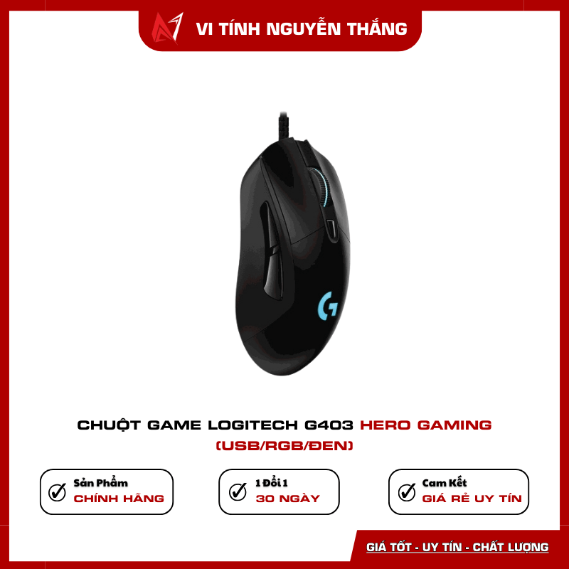 Chuột game Logitech G403 HERO Gaming USB RGB