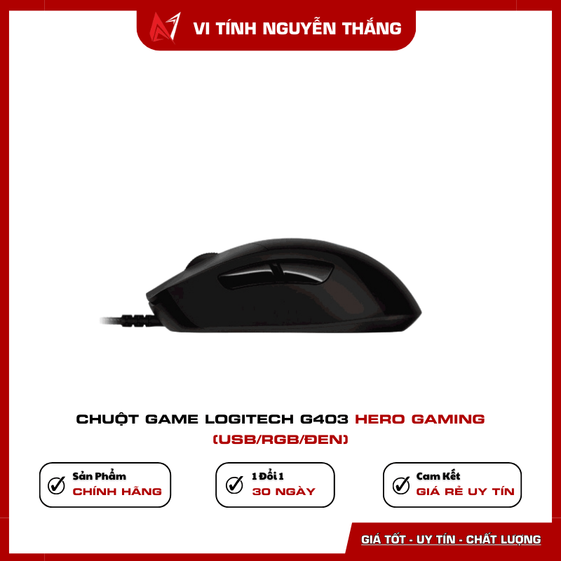 Chuột game Logitech G403 HERO Gaming USB RGB