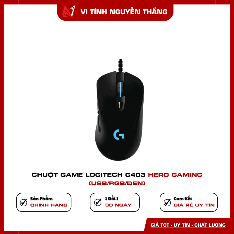 Chuột game Logitech G403 HERO Gaming USB RGB