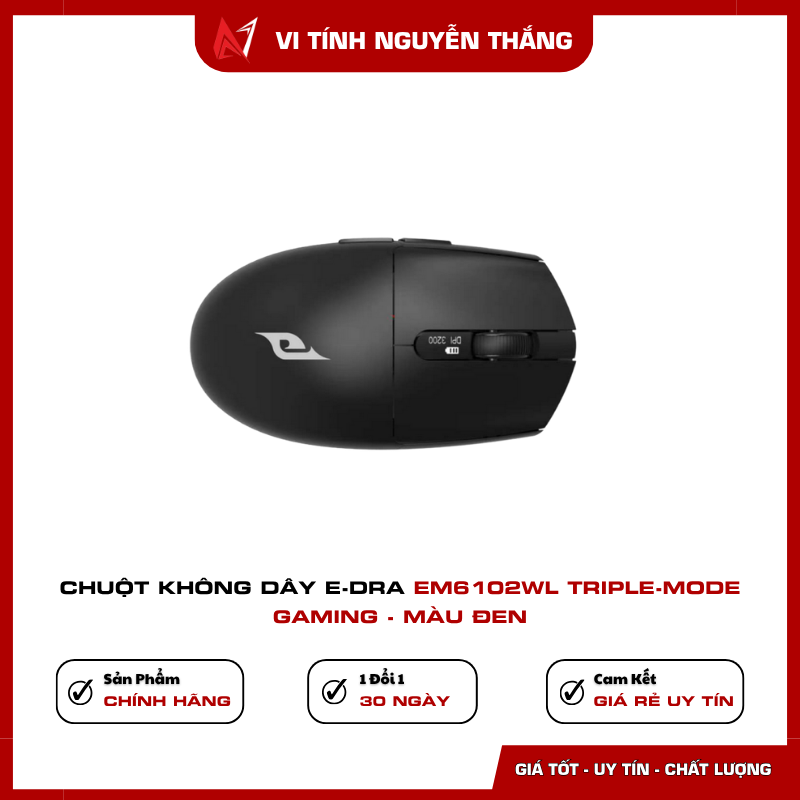 Chuột gaming E-dra EM6102WL polling rate 1000Hz