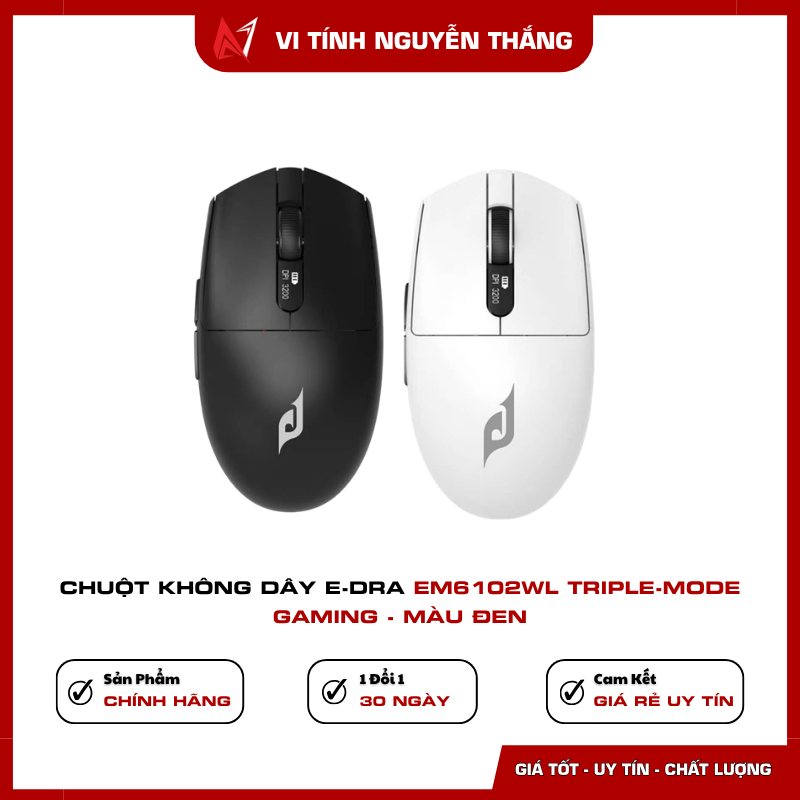 Chuột E-dra EM6102WL switch Huano pin 300mAh