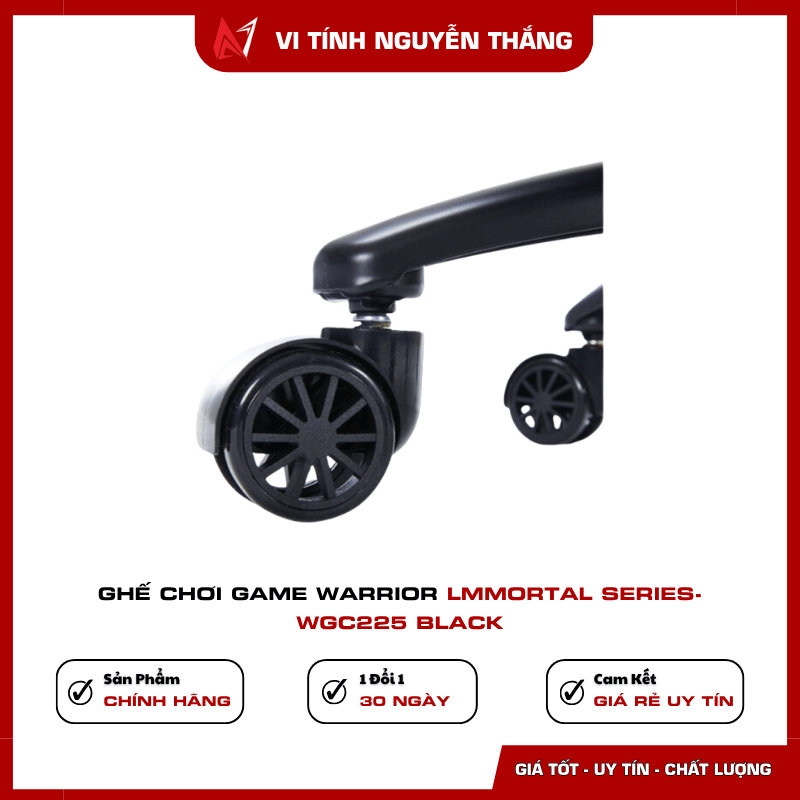 Ghế gaming Warrior Immortal Series WGC225 Black cho góc setup PC