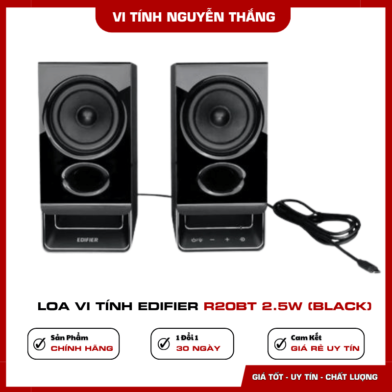 Loa Vi Tính Edifier R20BT hỗ trợ Bluetooth 6.0