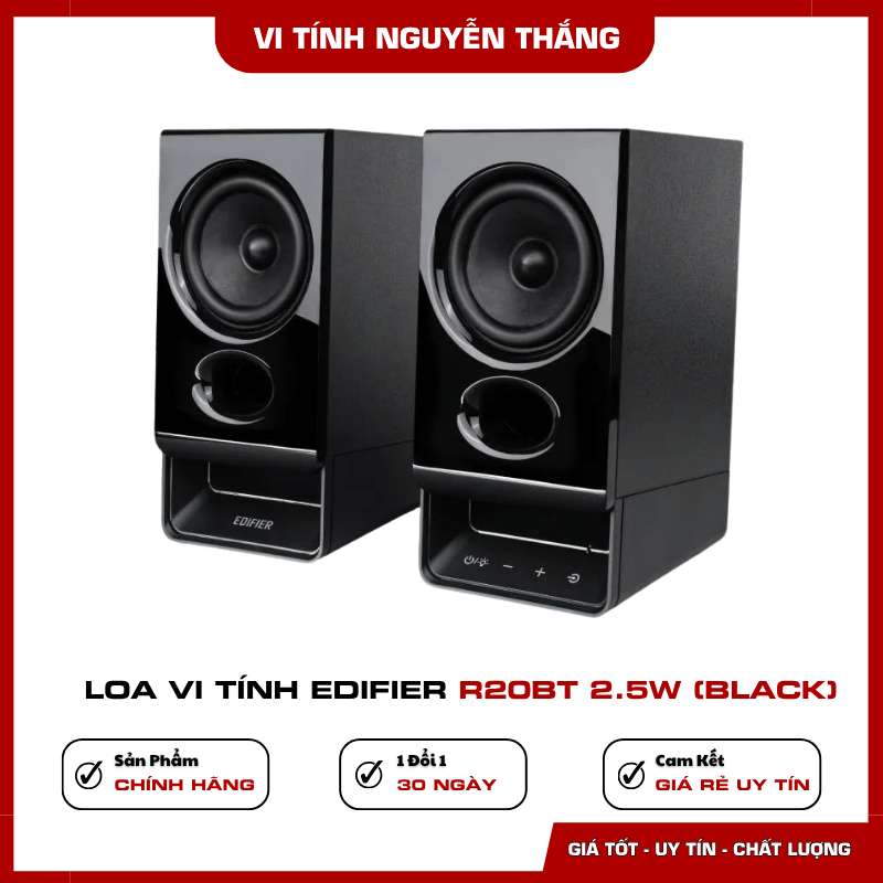 Loa Vi Tính Edifier R20BT 2.5W màu đen