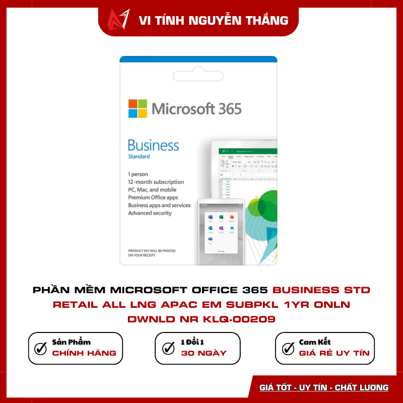 Microsoft Office 365 Business Standard KLQ-00209 Microsoft Office 365 Business Standard KLQ-00209 bản quyền