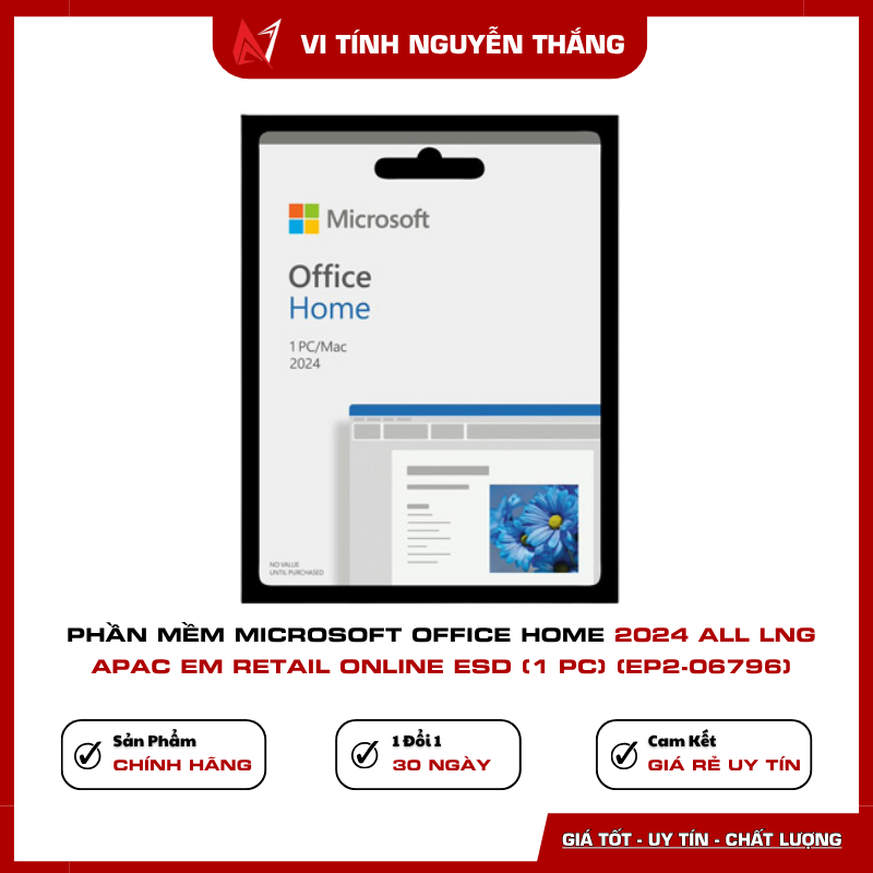 Microsoft Office Home 2024 EP2-06796 bản quyền 1 PC
