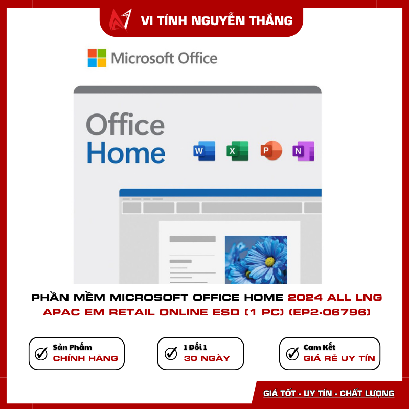 Office Home 2024 gồm Word Excel PowerPoint OneNote