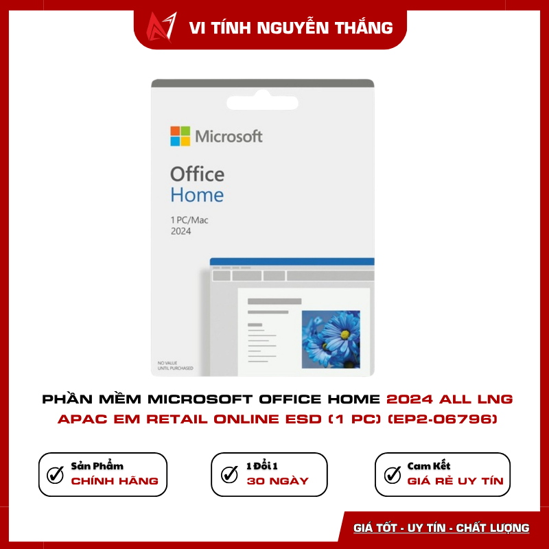Microsoft Office Home 2024 Retail Online ESD kích hoạt online