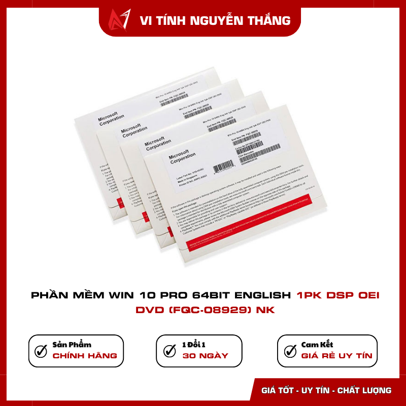 Windows 10 Pro 64Bit English tương thích nhiều phần mềm làm việc