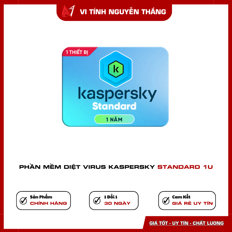 Kaspersky Standard chống phishing và bảo vệ web Kaspersky Standard 1U chống lừa đảo và bảo vệ khi lướt web