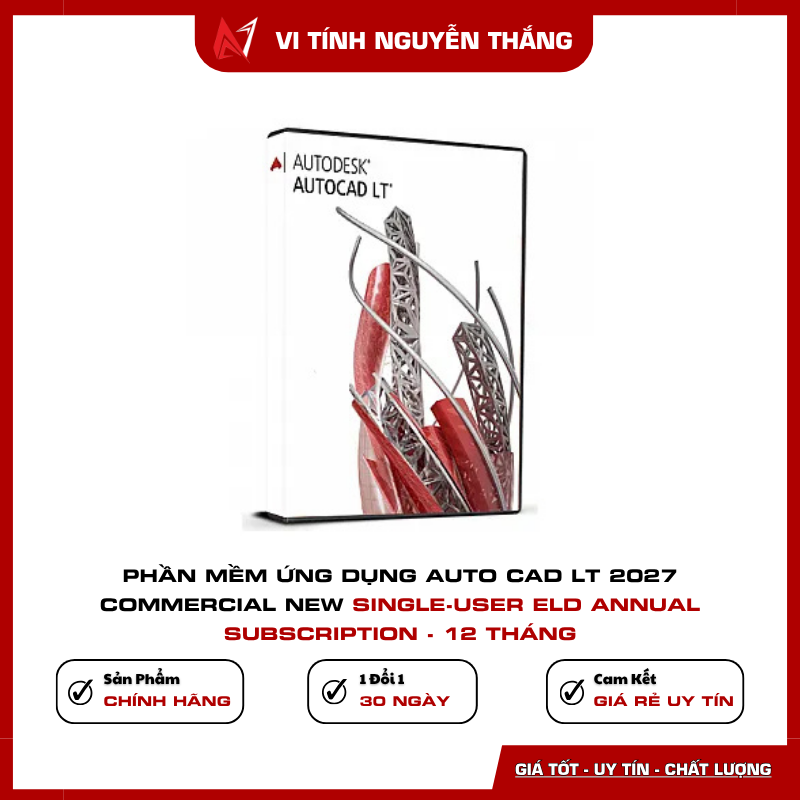 AutoCAD LT 2027 Single-user 12 tháng AutoCAD LT 2027 Commercial New Single-user ELD Annual Subscription 12 tháng