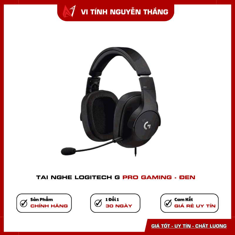 Tai nghe Logitech G Pro Gaming Đen