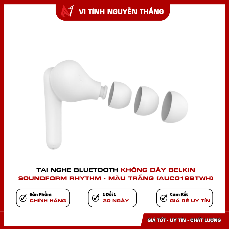 Tai nghe Bluetooth Belkin SoundForm Rhythm phu hop hoc tap lam viec giai tri