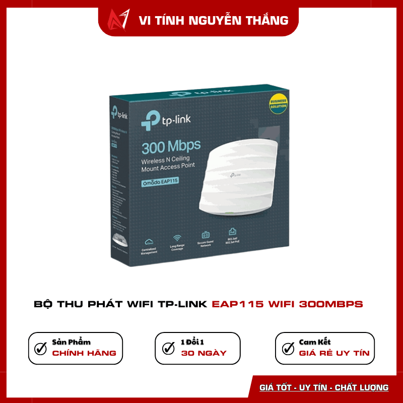 Bộ thu phát WiFi TP-Link EAP115 300Mbps