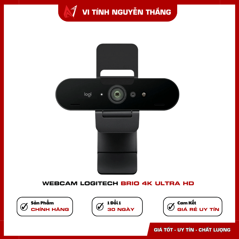 Webcam Logitech BRIO 4K Ultra HD autofocus zoom 5x