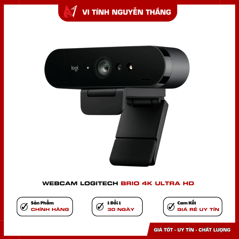 Webcam Logitech BRIO 4K Ultra HD hình ảnh sắc nét