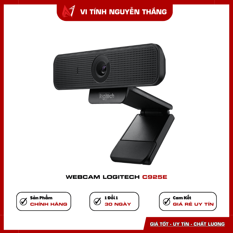 Webcam Logitech C925e thiết kế gọn nhẹ
