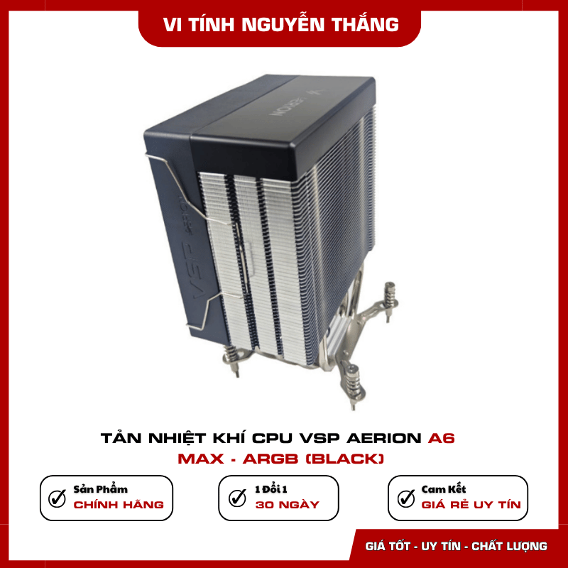 Quạt 120mm PWM trên VSP AERION A6 MAX