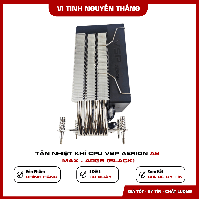 Bộ ngàm Intel AMD của VSP AERION A6 MAX