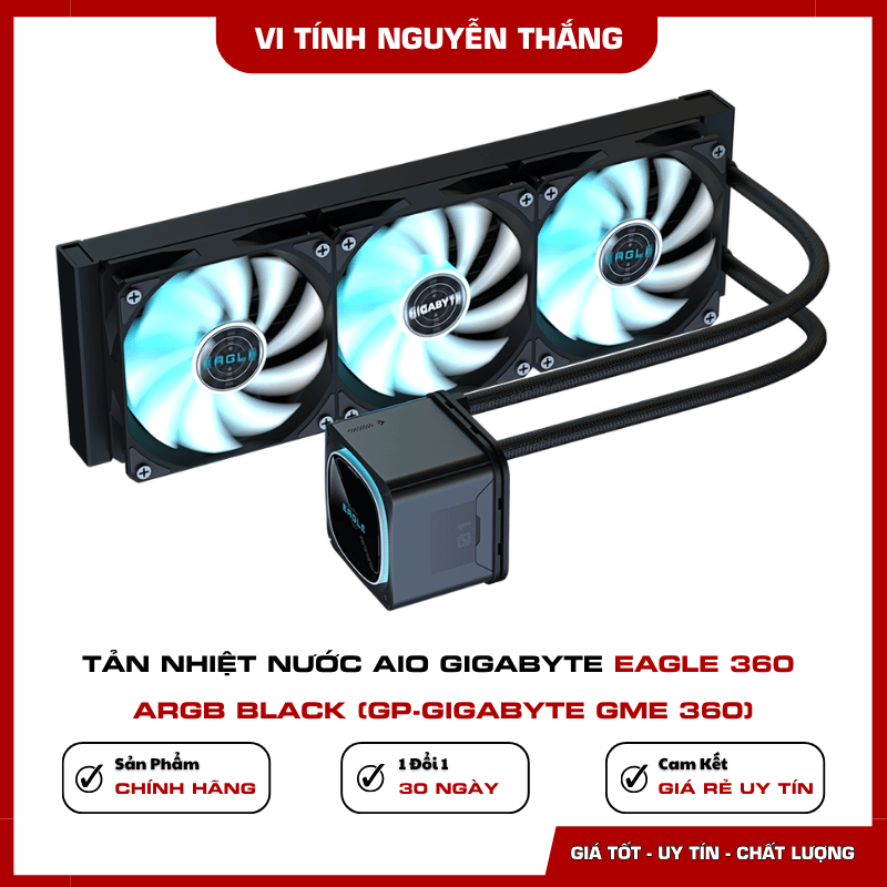 Tản nhiệt nước AIO GIGABYTE EAGLE 360 ARGB Black