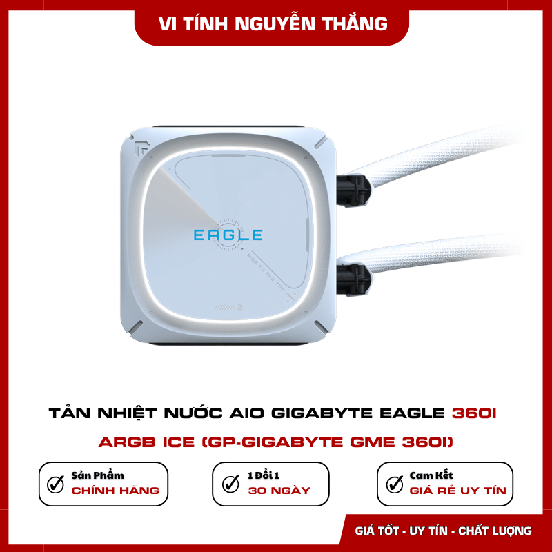 Cụm bơm GIGABYTE EAGLE 360I ARGB ICE màu trắng