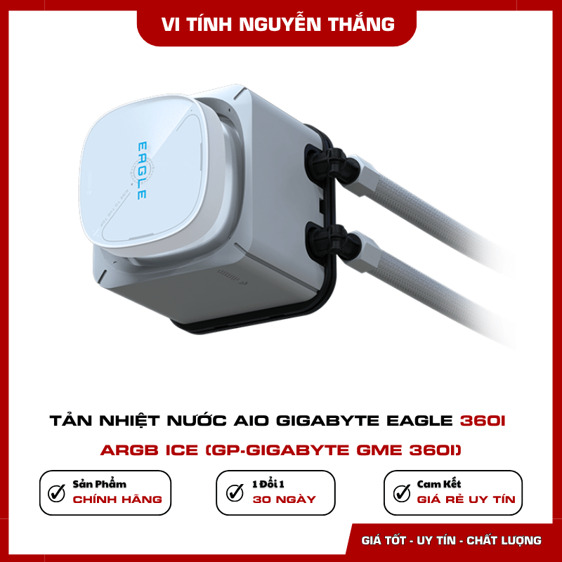 Ba quạt ARGB 120mm của GIGABYTE EAGLE 360I ARGB ICE