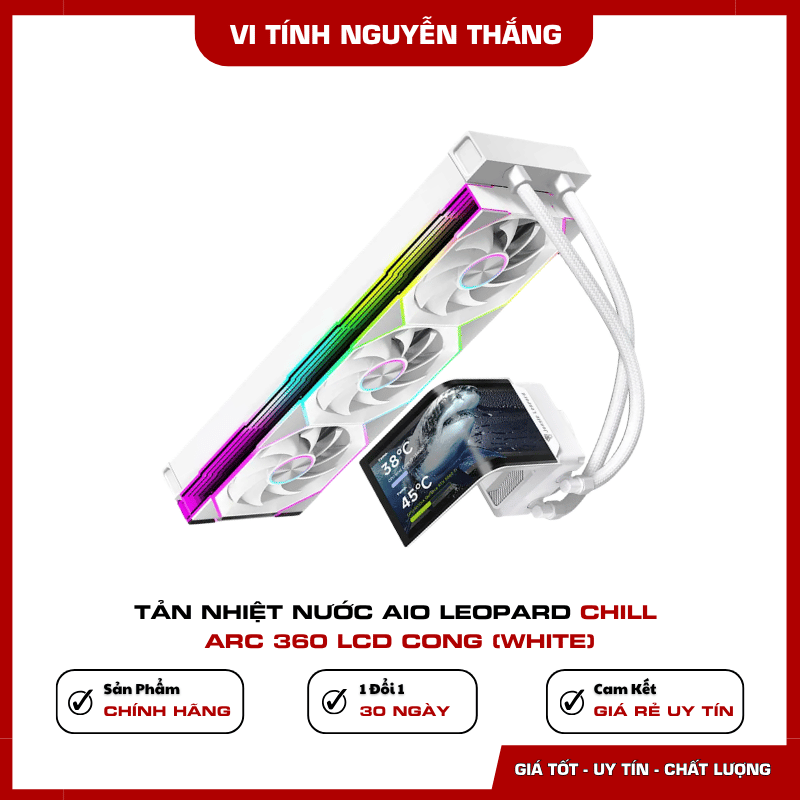 Màn hình cong Leopard Chill ARC 360 White