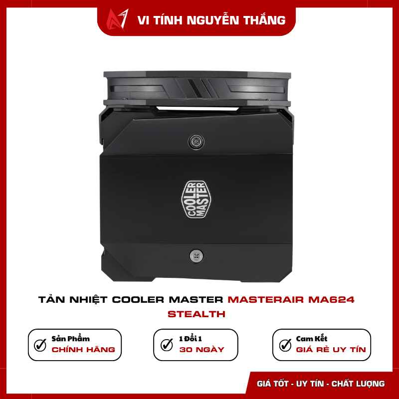 Tản nhiệt Cooler Master MA624 Stealth phù hợp build PC gaming