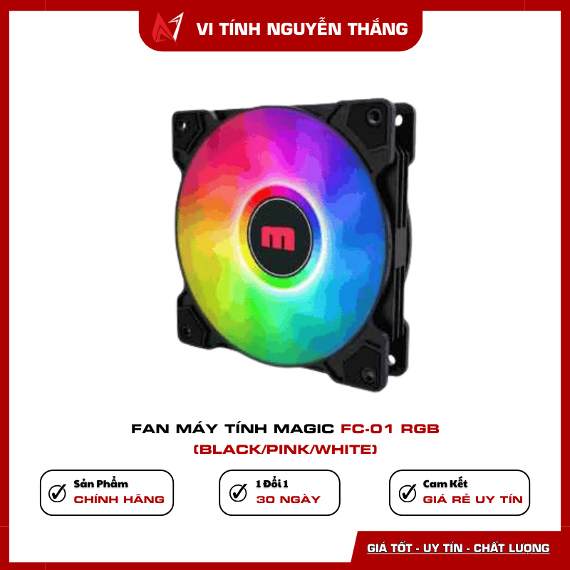Fan Magic FC-01 RGB Black Pink White